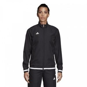 NWOT Adidas Team 19 Woven jacket black logo Women Large multi-sport activewear